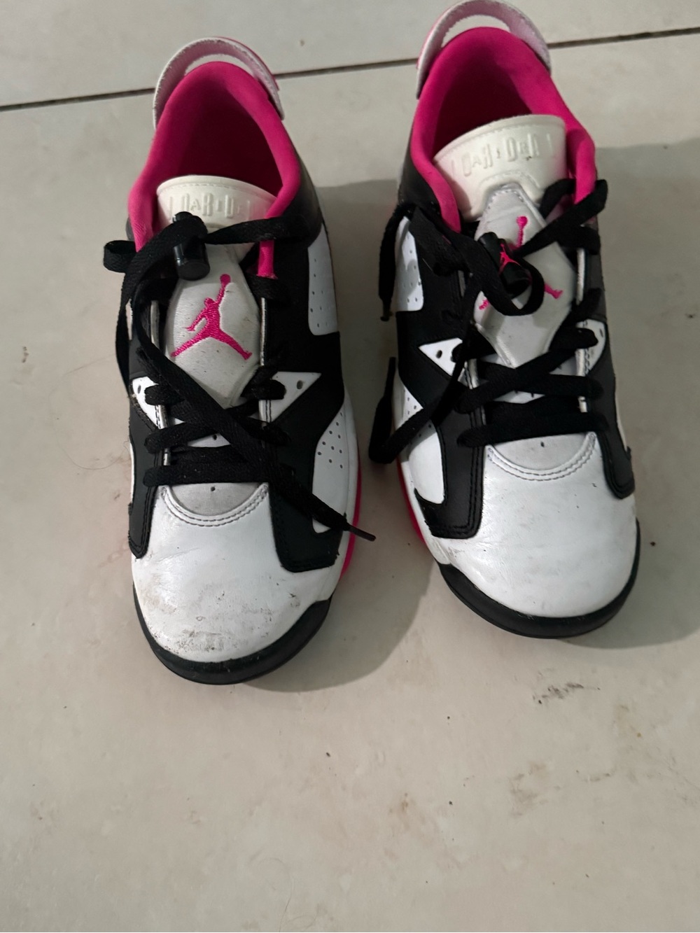 Jordan Kids Sneakers - White Black Pink